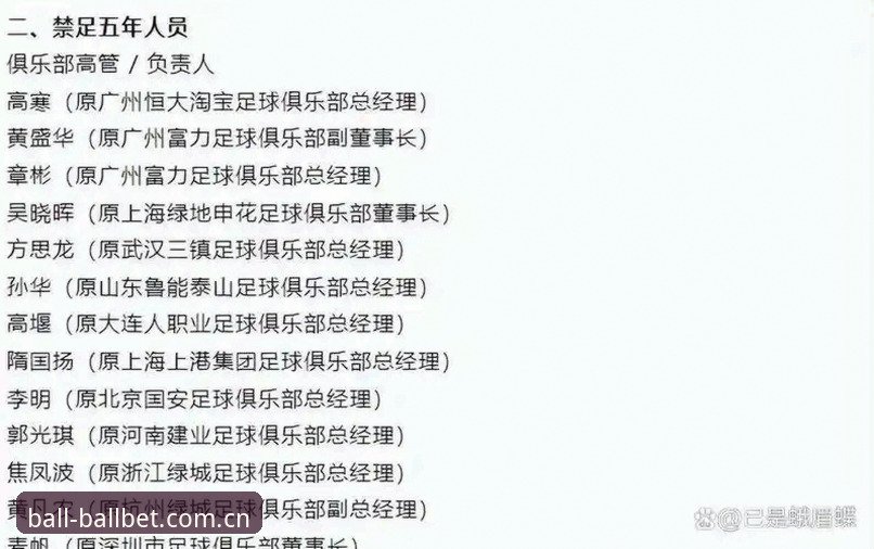 中国足球重磅罚单深度体验报告：17人终身禁足，48人遭重罚的台前幕后